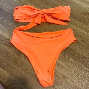SHEIN high waist swim suit